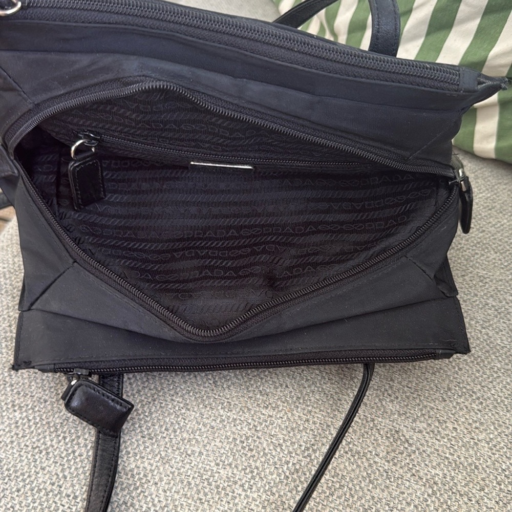 Prada Elegant Black Nylon Handbag - Picture 3 of 4
